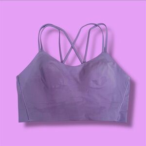 💕🍋LULULEMON Like a Cloud Longline Bra Light Support B/C Cup • Lavender Frost